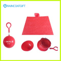 Pluie promotionnelle Poncho Keychain Plastic Ball Rvc-109